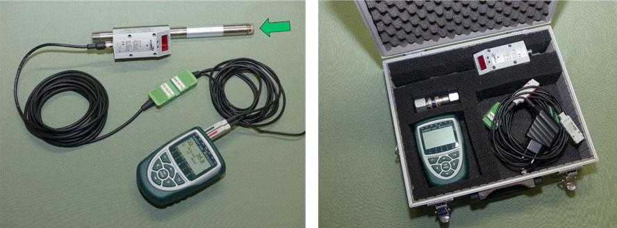 Druckluftmesskoffer Inline Sensor